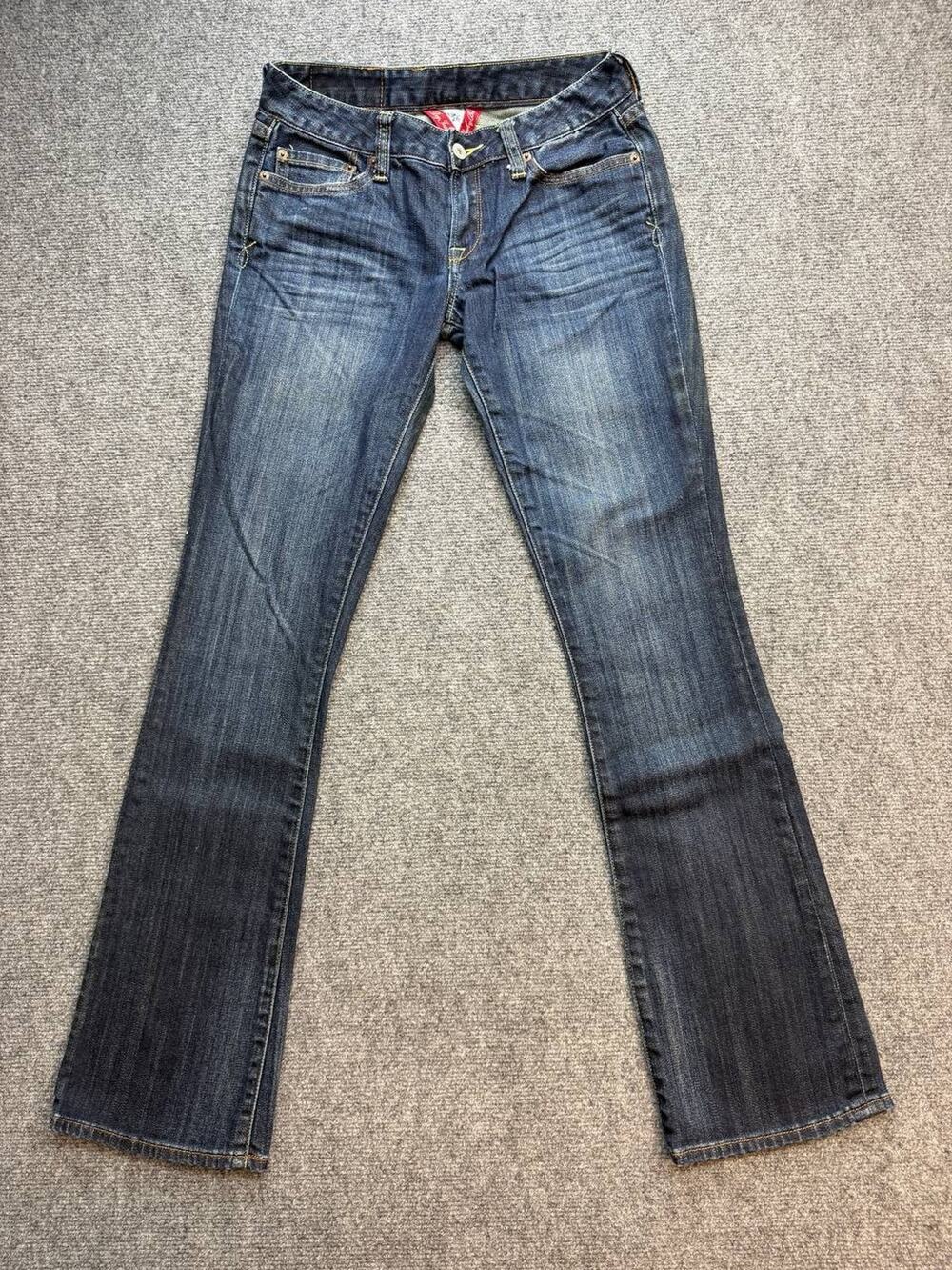 Y2K Lucky Brand Jeans Women's 2/26 Low Rise Bootcut Dark Wash Stretch USA